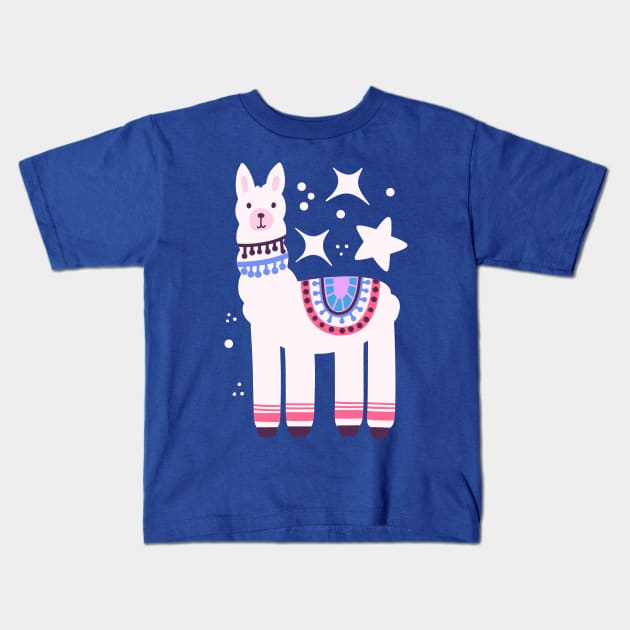 Llama Kids T-Shirt by Mashmuh